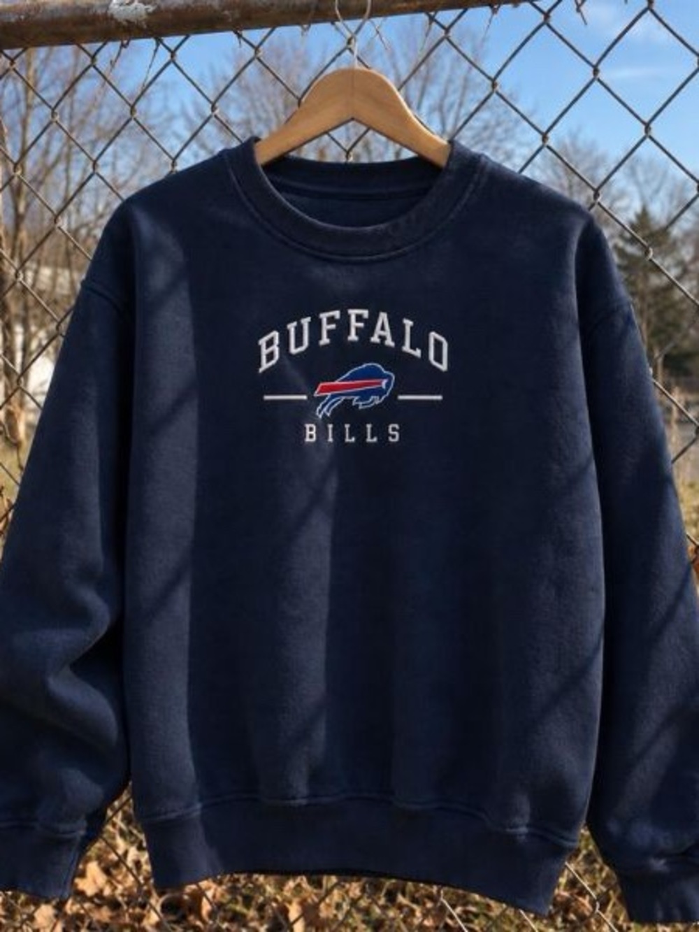 Buffalo Men's Navy Crewneck Sweatshirt